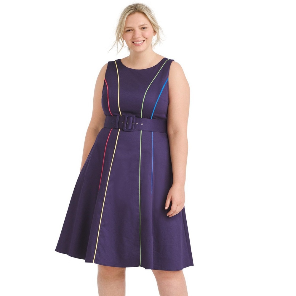 Modcloth dress fit and flare size XL